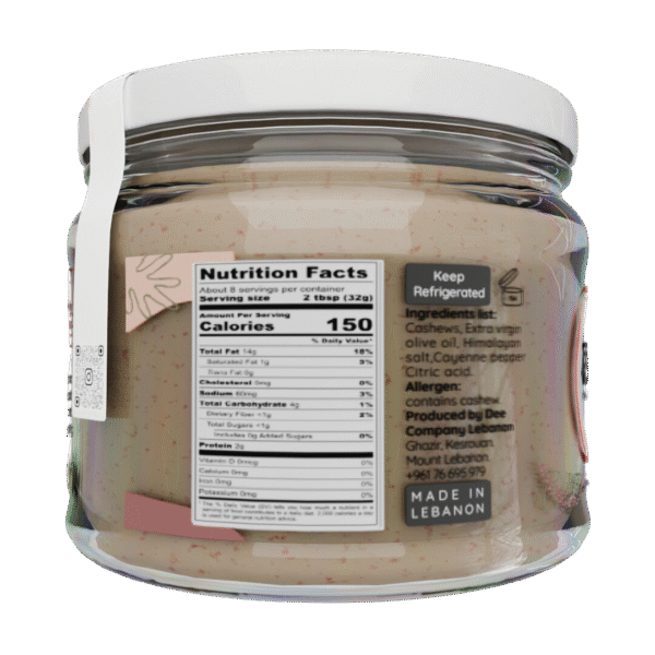Cashew Cream Cayenne Pepper - Image 2