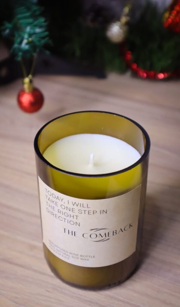 Wine Bottle Candle - Image 2