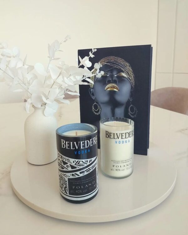 Hendrick's bottle candle